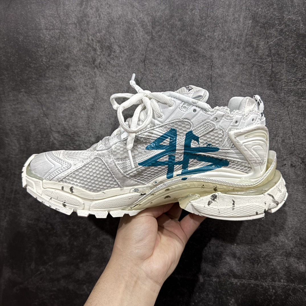 图片[2]-【XA版本】Balenciaga Runer 巴黎世家7代 破坏风 手工做旧款复古老爹鞋n全新版本出货 核心配合工厂优势供应市场最优品质 鞋型细节做旧等都好于市场版本n不但比市场货好 而且比市场货便宜💪🏻n原厂点胶工艺同步原鞋 区别市面所有版本n非市面所有固定TPU，原厂订制胶棒 一切细节高端还原  ，欢迎挑刺💪🏻 尺码：35-46 编码：DF490520-莆田鞋批发中心