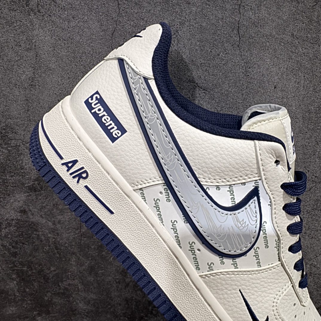 图片[7]-【定制版】Nk Air Force 1\’07 Low Supreme联名-米蓝重影勾 空军一号 低帮休闲板鞋 XZ6188-989rn#原楦头原纸板 原装鞋盒 定制五金配件 内置全掌气垫 原厂鞋底 r 尺码：36 36.5 37.5 38 38.5 39 40 40.5 41 42 42.5 43 44 44.5 45  编码：HXS310320-莆田鞋批发中心