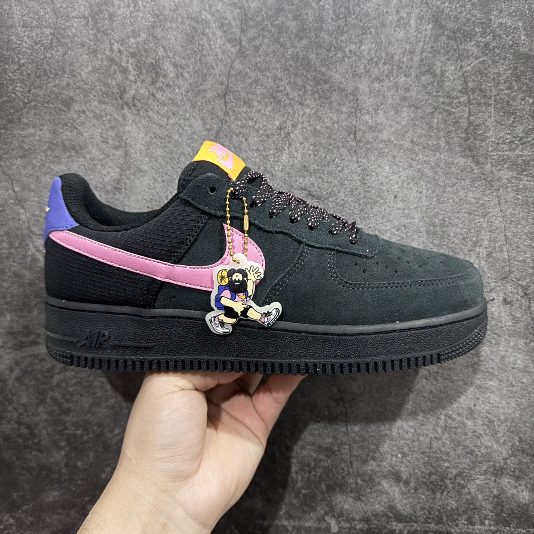 【公司级】Nike Air Force 1 Low 07 黑粉n原楦头原纸板 打造纯正低帮空军版型 专注外贸渠道 全掌内置蜂窝气垫原盒配件 原厂中底钢印、拉帮完美官方货号：CD0887 001 Size：36 36.5 37.5 38 38.5 39 40 40.5 41 42 42.5 43 44 44.5 45 编码：LF290300-莆田鞋批发中心