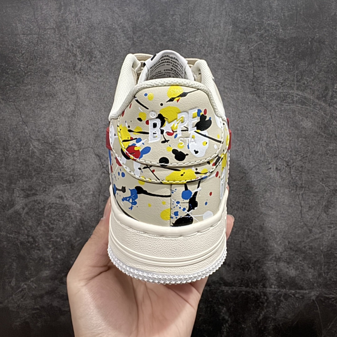 图片[4]-【纯原Y版】A BATHING APE STA  经典潮流 时尚板鞋 男女同款BAPE STA 是 Bape 旗下的一款运动鞋系列。BAPE STA 于 2002 年推出，该鞋款融合了 Bape 的品牌元素和风格，具有较高的辨识度。有各种丰富的颜色选择，满足不同消费者的喜好。Bape 作为著名的潮流品牌，BAPE STA 也带有浓厚的潮流感，受到许多潮流人士和明星的喜爱。对街头潮流文化产生了一定的影响。它不仅是一款运动鞋，更是潮流文化的一种象征。 尺码:36 36.5 37.5 38 38.5 40 40.5 41 42 42.5 43 44 44.5 45 46 编码：DF260280-莆田鞋批发中心