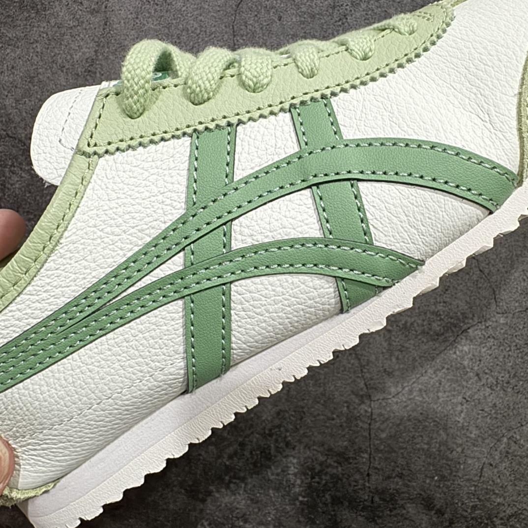 图片[4]-【MOK纯原】Asics Onitsuka Tiger MEXICO 66 亚瑟士鬼冢虎复古经典板鞋n市场最强版本 每个配色均购入原鞋校对 真正原厂头层牛皮 如假包赔 纹路、色泽、皮心颜色 质感百分百还原 海外订单工厂出品 超成熟稳定的做工品控 原装全套纸板楦头开发 原汁原味 完美呈现版型 私模正确鞋底咬花纹路 一比一鞋头弧度高度鞋身弧度 绝不口嗨 细节品控鞋型随意秒杀市面 原档咬花纹路私模大底 一个单元有六个三角形 总体形拼接呈现花瓣状 官方四联吊牌 原装Ortholite轻量化鞋垫 原盒原配 质保卡 说明书 钢印防尘纸  纸板中底带钢印 乳胶组合鞋垫 支持全方位的对比专柜 产品从款式颜色造型上体现出追求舒适和细节的完美 鞋类更是推崇手工制作的严谨与完美 融舒适性与可穿性的设计风格 注重细节的完美和别致魅力 既保持稳重 又不失轻松的时尚感 尺码：36 37 37.5 38 39 39.5 40 40.5 41.5 42 42.5 43.5 44 45 46 编码：WE230260-莆田鞋批发中心