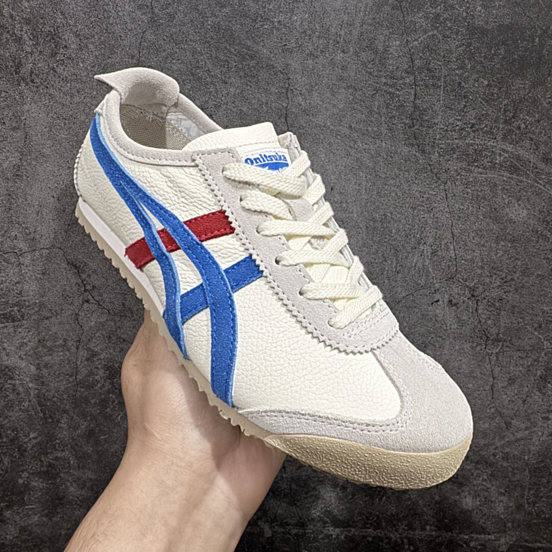 图片[3]-【MOK纯原】Asics Onitsuka Tiger MEXICO 66 亚瑟士鬼冢虎复古经典板鞋n市场最强版本 每个配色均购入原鞋校对 真正原厂头层牛皮 如假包赔 纹路、色泽、皮心颜色 质感百分百还原 海外订单工厂出品 超成熟稳定的做工品控 原装全套纸板楦头开发 原汁原味 完美呈现版型 私模正确鞋底咬花纹路 一比一鞋头弧度高度鞋身弧度 绝不口嗨 细节品控鞋型随意秒杀市面 原档咬花纹路私模大底 一个单元有六个三角形 总体形拼接呈现花瓣状 官方四联吊牌 原装Ortholite轻量化鞋垫 原盒原配 质保卡 说明书 钢印防尘纸  纸板中底带钢印 乳胶组合鞋垫 支持全方位的对比专柜 产品从款式颜色造型上体现出追求舒适和细节的完美 鞋类更是推崇手工制作的严谨与完美 融舒适性与可穿性的设计风格 注重细节的完美和别致魅力 既保持稳重 又不失轻松的时尚感 尺码：36 37 37.5 38 39 39.5 40 40.5 41.5 42 42.5 43.5 44 45 46 编码：WE230260-莆田鞋批发中心