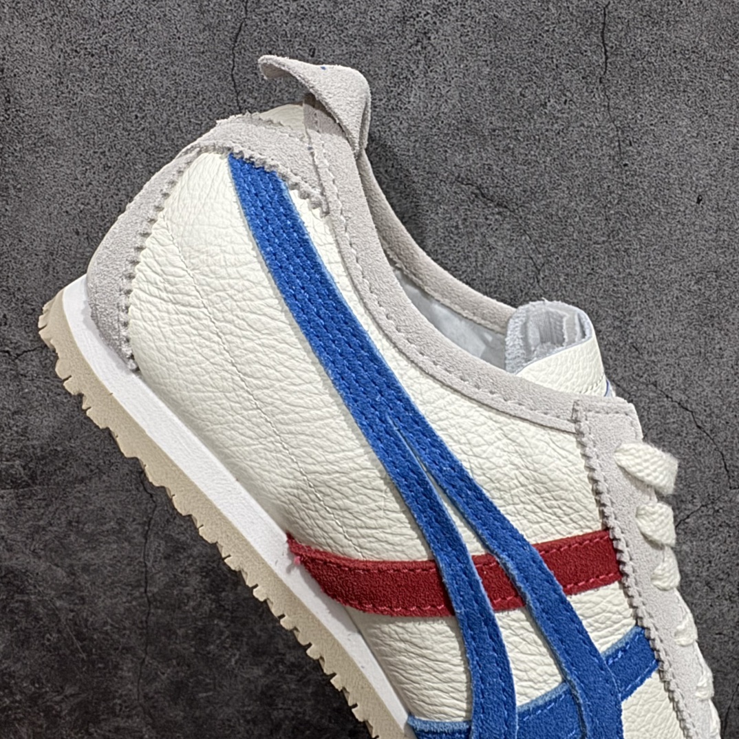 图片[7]-【MOK纯原】Asics Onitsuka Tiger MEXICO 66 亚瑟士鬼冢虎复古经典板鞋n市场最强版本 每个配色均购入原鞋校对 真正原厂头层牛皮 如假包赔 纹路、色泽、皮心颜色 质感百分百还原 海外订单工厂出品 超成熟稳定的做工品控 原装全套纸板楦头开发 原汁原味 完美呈现版型 私模正确鞋底咬花纹路 一比一鞋头弧度高度鞋身弧度 绝不口嗨 细节品控鞋型随意秒杀市面 原档咬花纹路私模大底 一个单元有六个三角形 总体形拼接呈现花瓣状 官方四联吊牌 原装Ortholite轻量化鞋垫 原盒原配 质保卡 说明书 钢印防尘纸  纸板中底带钢印 乳胶组合鞋垫 支持全方位的对比专柜 产品从款式颜色造型上体现出追求舒适和细节的完美 鞋类更是推崇手工制作的严谨与完美 融舒适性与可穿性的设计风格 注重细节的完美和别致魅力 既保持稳重 又不失轻松的时尚感 尺码：36 37 37.5 38 39 39.5 40 40.5 41.5 42 42.5 43.5 44 45 46 编码：WE230260-莆田鞋批发中心