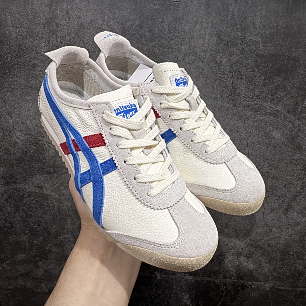 【MOK纯原】Asics Onitsuka Tiger MEXICO 66 亚瑟士鬼冢虎复古经典板鞋n市场最强版本 每个配色均购入原鞋校对 真正原厂头层牛皮 如假包赔 纹路、色泽、皮心颜色 质感百分百还原 海外订单工厂出品 超成熟稳定的做工品控 原装全套纸板楦头开发 原汁原味 完美呈现版型 私模正确鞋底咬花纹路 一比一鞋头弧度高度鞋身弧度 绝不口嗨 细节品控鞋型随意秒杀市面 原档咬花纹路私模大底 一个单元有六个三角形 总体形拼接呈现花瓣状 官方四联吊牌 原装Ortholite轻量化鞋垫 原盒原配 质保卡 说明书 钢印防尘纸  纸板中底带钢印 乳胶组合鞋垫 支持全方位的对比专柜 产品从款式颜色造型上体现出追求舒适和细节的完美 鞋类更是推崇手工制作的严谨与完美 融舒适性与可穿性的设计风格 注重细节的完美和别致魅力 既保持稳重 又不失轻松的时尚感 尺码：36 37 37.5 38 39 39.5 40 40.5 41.5 42 42.5 43.5 44 45 46 编码：WE230260-莆田鞋批发中心