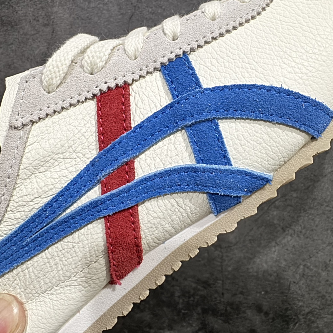 图片[4]-【MOK纯原】Asics Onitsuka Tiger MEXICO 66 亚瑟士鬼冢虎复古经典板鞋n市场最强版本 每个配色均购入原鞋校对 真正原厂头层牛皮 如假包赔 纹路、色泽、皮心颜色 质感百分百还原 海外订单工厂出品 超成熟稳定的做工品控 原装全套纸板楦头开发 原汁原味 完美呈现版型 私模正确鞋底咬花纹路 一比一鞋头弧度高度鞋身弧度 绝不口嗨 细节品控鞋型随意秒杀市面 原档咬花纹路私模大底 一个单元有六个三角形 总体形拼接呈现花瓣状 官方四联吊牌 原装Ortholite轻量化鞋垫 原盒原配 质保卡 说明书 钢印防尘纸  纸板中底带钢印 乳胶组合鞋垫 支持全方位的对比专柜 产品从款式颜色造型上体现出追求舒适和细节的完美 鞋类更是推崇手工制作的严谨与完美 融舒适性与可穿性的设计风格 注重细节的完美和别致魅力 既保持稳重 又不失轻松的时尚感 尺码：36 37 37.5 38 39 39.5 40 40.5 41.5 42 42.5 43.5 44 45 46 编码：WE230260-莆田鞋批发中心