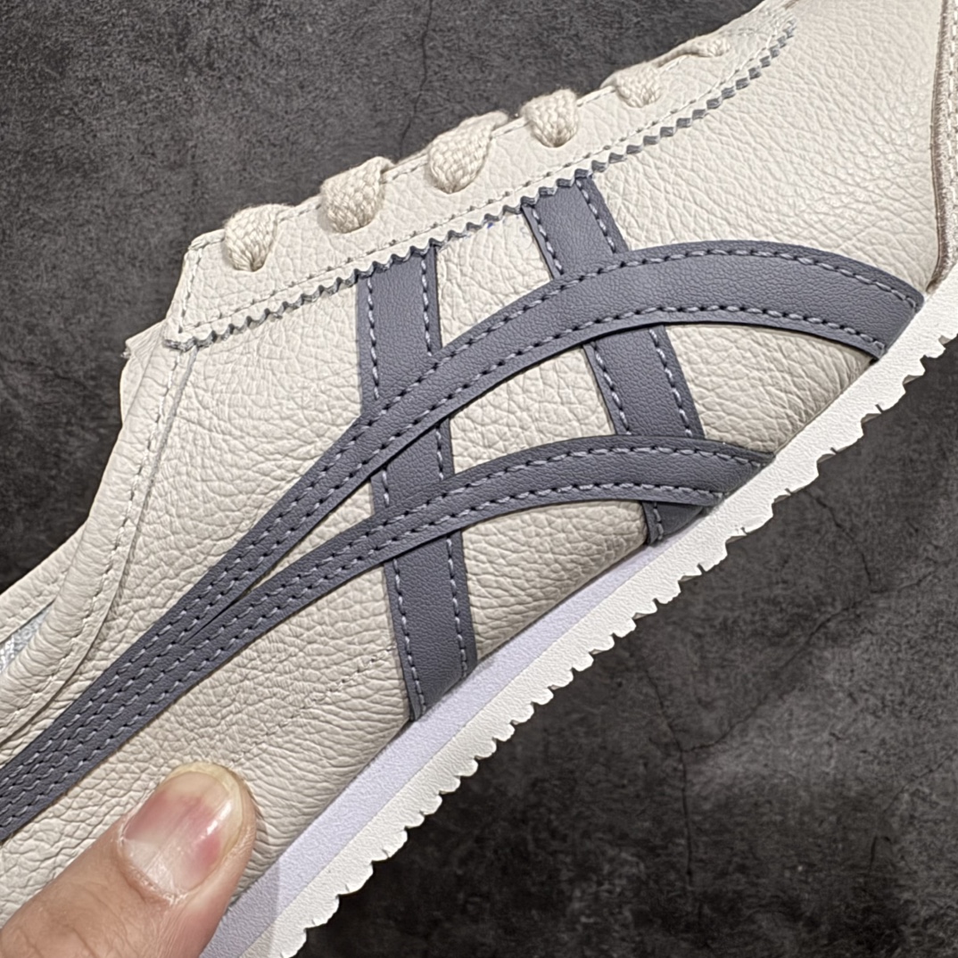 图片[4]-【MOK纯原】Asics Onitsuka Tiger MEXICO 66 亚瑟士鬼冢虎复古经典板鞋n市场最强版本 每个配色均购入原鞋校对 真正原厂头层牛皮 如假包赔 纹路、色泽、皮心颜色 质感百分百还原 海外订单工厂出品 超成熟稳定的做工品控 原装全套纸板楦头开发 原汁原味 完美呈现版型 私模正确鞋底咬花纹路 一比一鞋头弧度高度鞋身弧度 绝不口嗨 细节品控鞋型随意秒杀市面 原档咬花纹路私模大底 一个单元有六个三角形 总体形拼接呈现花瓣状 官方四联吊牌 原装Ortholite轻量化鞋垫 原盒原配 质保卡 说明书 钢印防尘纸  纸板中底带钢印 乳胶组合鞋垫 支持全方位的对比专柜 产品从款式颜色造型上体现出追求舒适和细节的完美 鞋类更是推崇手工制作的严谨与完美 融舒适性与可穿性的设计风格 注重细节的完美和别致魅力 既保持稳重 又不失轻松的时尚感 尺码：36 37 37.5 38 39 39.5 40 40.5 41.5 42 42.5 43.5 44 45 46 编码：WE230260-莆田鞋批发中心