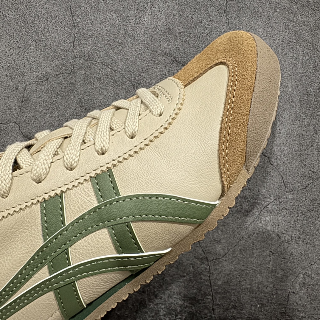 图片[6]-【MOK纯原】Asics Onitsuka Tiger MEXICO 66 亚瑟士鬼冢虎复古经典板鞋n市场最强版本 每个配色均购入原鞋校对 真正原厂头层牛皮 如假包赔 纹路、色泽、皮心颜色 质感百分百还原 海外订单工厂出品 超成熟稳定的做工品控 原装全套纸板楦头开发 原汁原味 完美呈现版型 私模正确鞋底咬花纹路 一比一鞋头弧度高度鞋身弧度 绝不口嗨 细节品控鞋型随意秒杀市面 原档咬花纹路私模大底 一个单元有六个三角形 总体形拼接呈现花瓣状 官方四联吊牌 原装Ortholite轻量化鞋垫 原盒原配 质保卡 说明书 钢印防尘纸  纸板中底带钢印 乳胶组合鞋垫 支持全方位的对比专柜 产品从款式颜色造型上体现出追求舒适和细节的完美 鞋类更是推崇手工制作的严谨与完美 融舒适性与可穿性的设计风格 注重细节的完美和别致魅力 既保持稳重 又不失轻松的时尚感 尺码：36 37 37.5 38 39 39.5 40 40.5 41.5 42 42.5 43.5 44 45 46 编码：WE230260-莆田鞋批发中心