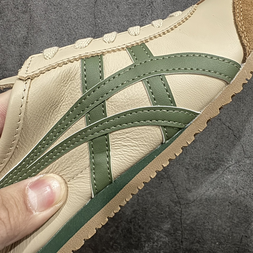 图片[4]-【MOK纯原】Asics Onitsuka Tiger MEXICO 66 亚瑟士鬼冢虎复古经典板鞋n市场最强版本 每个配色均购入原鞋校对 真正原厂头层牛皮 如假包赔 纹路、色泽、皮心颜色 质感百分百还原 海外订单工厂出品 超成熟稳定的做工品控 原装全套纸板楦头开发 原汁原味 完美呈现版型 私模正确鞋底咬花纹路 一比一鞋头弧度高度鞋身弧度 绝不口嗨 细节品控鞋型随意秒杀市面 原档咬花纹路私模大底 一个单元有六个三角形 总体形拼接呈现花瓣状 官方四联吊牌 原装Ortholite轻量化鞋垫 原盒原配 质保卡 说明书 钢印防尘纸  纸板中底带钢印 乳胶组合鞋垫 支持全方位的对比专柜 产品从款式颜色造型上体现出追求舒适和细节的完美 鞋类更是推崇手工制作的严谨与完美 融舒适性与可穿性的设计风格 注重细节的完美和别致魅力 既保持稳重 又不失轻松的时尚感 尺码：36 37 37.5 38 39 39.5 40 40.5 41.5 42 42.5 43.5 44 45 46 编码：WE230260-莆田鞋批发中心