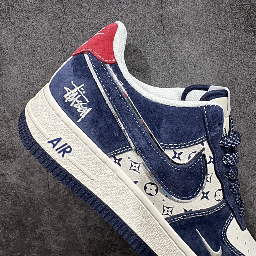 图片[7]-【定制版】Nk Air Force 1\’07 Low 斯图西联名-深蓝红印花 空军一号 低帮休闲板鞋 XZ6188-350rn原楦头原纸板 原装鞋盒 定制五金配件 内置全掌气垫 原厂鞋底 r 尺码：36 36.5 37.5 38 38.5 39 40 40.5 41 42 42.5 43 44 44.5 45  编码：HXS310320-莆田鞋批发中心