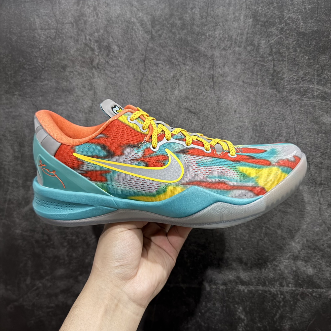 【GX纯原】Nk Kobe 8 \”SYSTEM\” 科比8代 男子实战篮球鞋 威尼斯海滩 FQ3548-001n完美复刻公司货  React科技鞋垫加持 实战配置直接拉满 原楦纸板开发 鞋身流线型、后跟塑形 区分土肥圆 原厂针织鞋面一针一线匹配原版 全身鞋材卡料色独家定制 唯一万针立体刺绣SWOOSH 真实底模最大50.5 实战利器 专供海外市场 独立原厂模具 首批不拼图大几率过验 亲测已过 支持各种高强度实战 无需担心 补货周期极长 脚宽建议买大半码 科比系列前掌偏窄 支持七天无理由退换  尺码: 40 40.5 41 42 42.5 43 44 44.5 45 45.5 46 47.5 48.5 49.5 50.5 编码：SL440470-莆田鞋批发中心