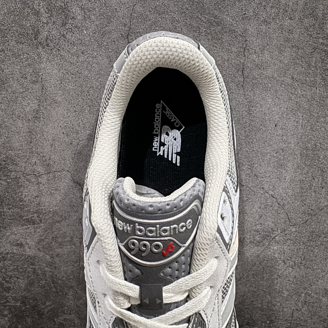 图片[8]-【K版纯原】New Balance M990GL6新百伦NB990V6 第六代总统复古慢跑鞋正确3M反光细节 原楦原纸版开发 正确6层组合底模精密开发 搭载全新碳素中底 后跟透明TPU水晶装饰条稳固 沿用了引以为傲的跑鞋手工技艺 采用猪皮绒面并包裹局部透气网面的鞋身设计 菱网鞋舌上刻有New Balance USA 鞋面依旧身着经典的大热之灰 彰显了其高端的品质身份  尺码：36 37 37.5 38 38.5 39 40 40.5 41.5 42 42.5 43 44 45 编码：HXS270200-莆田鞋批发中心