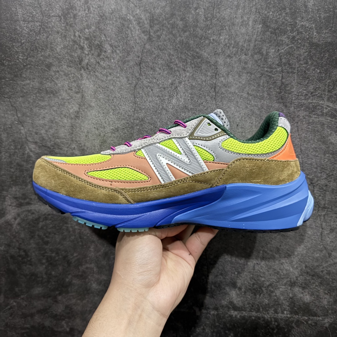 图片[2]-【K版纯原】New Balance M990AB6新百伦NB990V6 第六代总统复古慢跑鞋正确3M反光细节 原楦原纸版开发 正确6层组合底模精密开发 搭载全新碳素中底 后跟透明TPU水晶装饰条稳固 沿用了引以为傲的跑鞋手工技艺 采用猪皮绒面并包裹局部透气网面的鞋身设计 菱网鞋舌上刻有New Balance USA 鞋面依旧身着经典的大热之灰 彰显了其高端的品质身份  尺码：36 37 37.5 38 38.5 39 40 40.5 41.5 42 42.5 43 44 45 编码：HXS270200-莆田鞋批发中心