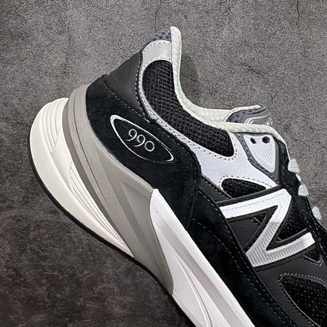 图片[7]-【K版纯原】New Balance M990BK6新百伦NB990V6 第六代总统复古慢跑鞋正确3M反光细节 原楦原纸版开发 正确6层组合底模精密开发 搭载全新碳素中底 后跟透明TPU水晶装饰条稳固 沿用了引以为傲的跑鞋手工技艺 采用猪皮绒面并包裹局部透气网面的鞋身设计 菱网鞋舌上刻有New Balance USA 鞋面依旧身着经典的大热之灰 彰显了其高端的品质身份  尺码：36 37 37.5 38 38.5 39 40 40.5 41.5 42 42.5 43 44 45 编码：HXS270200-莆田鞋批发中心