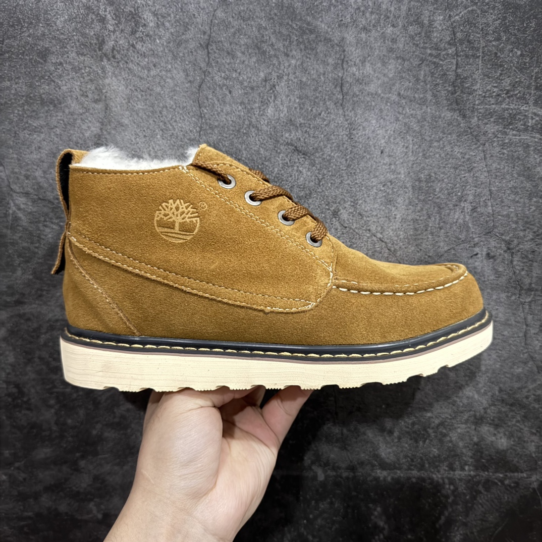 【公司级】Timberland 天伯伦/添柏岚 冬季畅销款 加绒保暖 中帮户外工装鞋 翻毛皮材质鞋面 复古穿搭效果拉满 潮流型男必备 即有风度又有温度  尺码：36 37 38 39 40 41 42 43 44 45 编码：LJ260280-莆田鞋批发中心