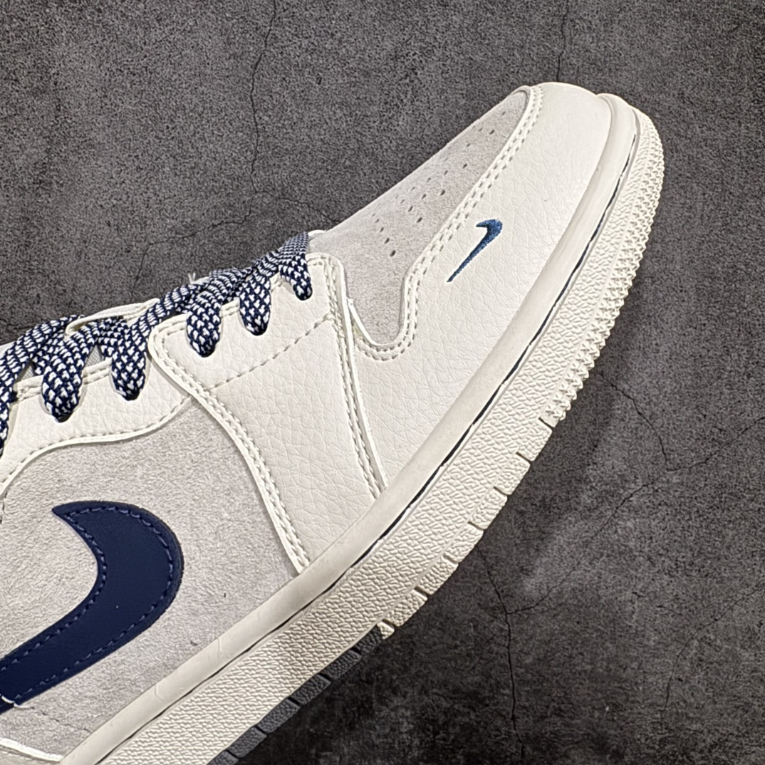 图片[6]-【定制版】Air Jordan 1 Low AJ1 乔1 斯图西联名-灰蓝勾 高端定制 低帮复古篮球鞋 SJ9950-046rn#定制鞋盒 大厂纯原品质出货 超高清洁度 皮料切割干净无任何毛边 细节完美 r 尺码：36 36.5 37.5 38 38.5 39 40 40.5 41 42 42.5 43 44 44.5 45 编码：HXS320340-莆田鞋批发中心