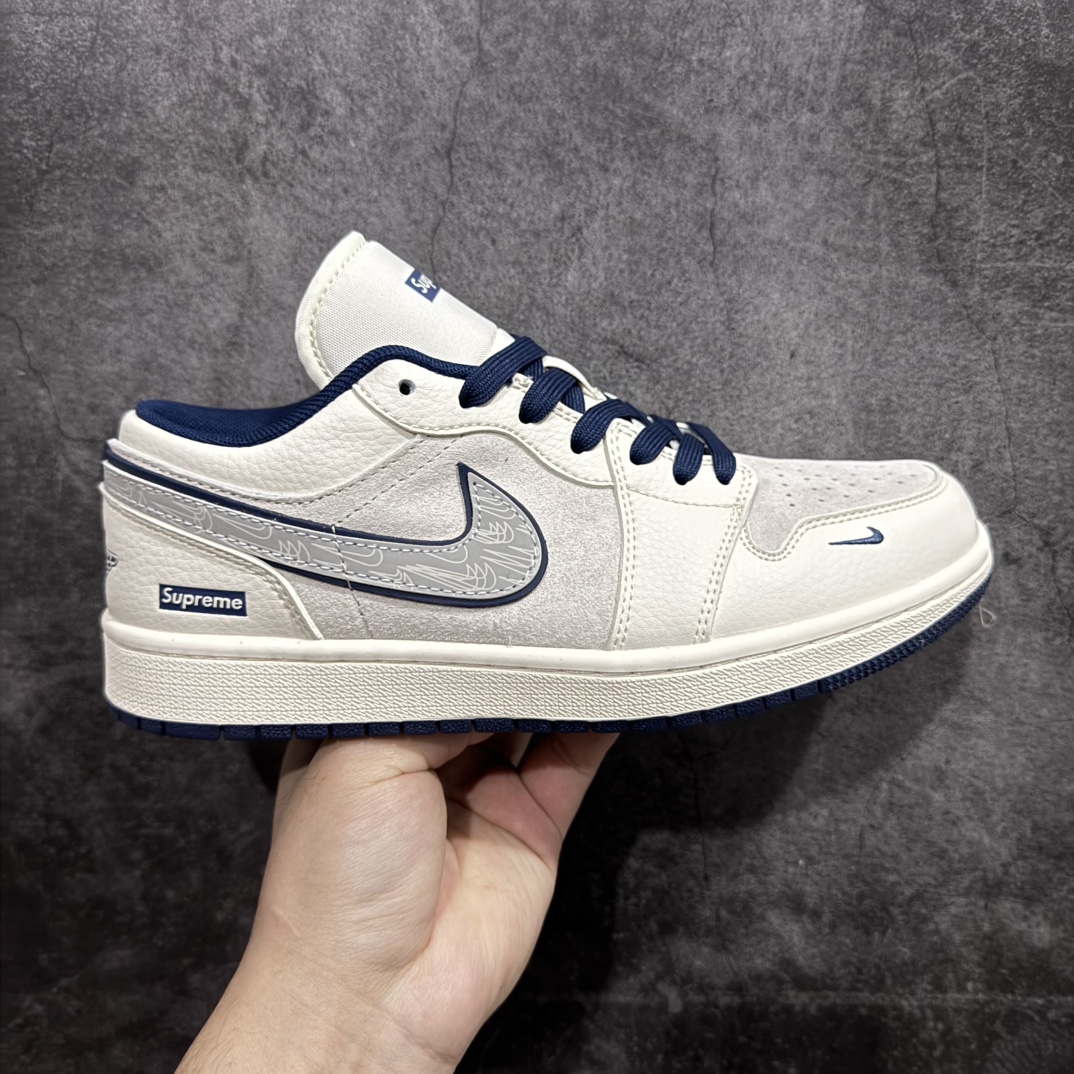 【定制版】Air Jordan 1 Low AJ1 乔1 Supreme联名-重影勾 高端定制 低帮复古篮球鞋 XX3318-368rn#定制鞋盒 大厂纯原品质出货 超高清洁度 皮料切割干净无任何毛边 细节完美 r 尺码：36 36.5 37.5 38 38.5 39 40 40.5 41 42 42.5 43 44 44.5 45  编码：HXS320340-莆田鞋批发中心