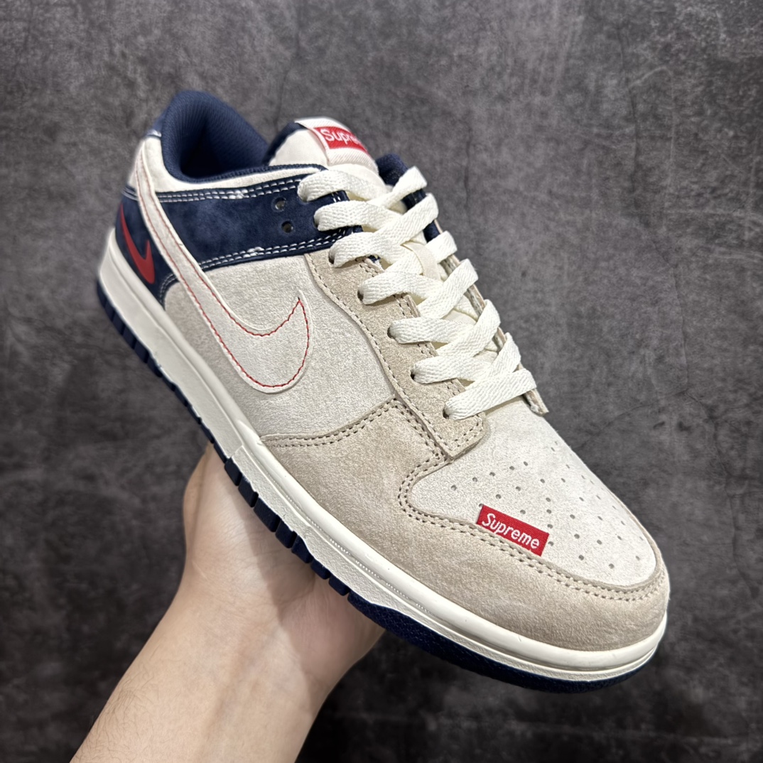 图片[3]-【定制版】Nk SB Dunk Low Supreme联名-拼色白勾勾 周年高端定制 低帮休闲板鞋 DJ2024-045rn#定制鞋盒 大厂纯原品质出货 超高清洁度 皮料切割干净无任何毛边 细节完美 r 尺码：36 36.5 37.5 38 38.5 39 40 40.5 41 42 42.5 43 44 44.5 45  编码：HXS340360-莆田鞋批发中心