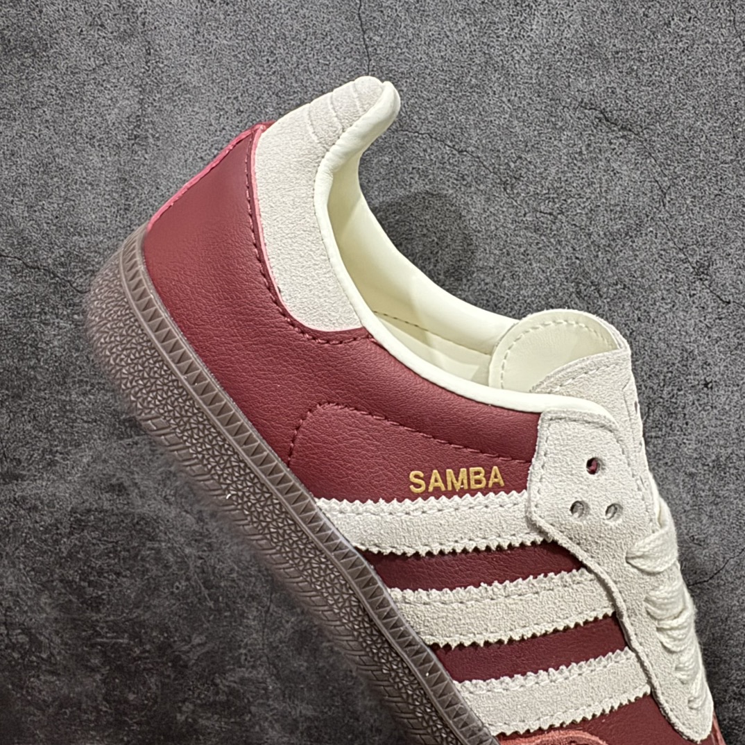 图片[7]-【正确版】Adidas Originals Samba OG桑巴舞系列绅士德训足球风百搭低帮休闲运动板鞋 安哥拉红 JI3216nn原楦原纸版开发n采用牛巴磨砂革组合纤维革鞋面材质n外置耐磨橡胶大底 正确细节n码数：35 35.5 36 36.5 37 38 38.5 39 40 40.5 41 42 42.5 43 44 45 编码：DZTB230250-莆田鞋批发中心