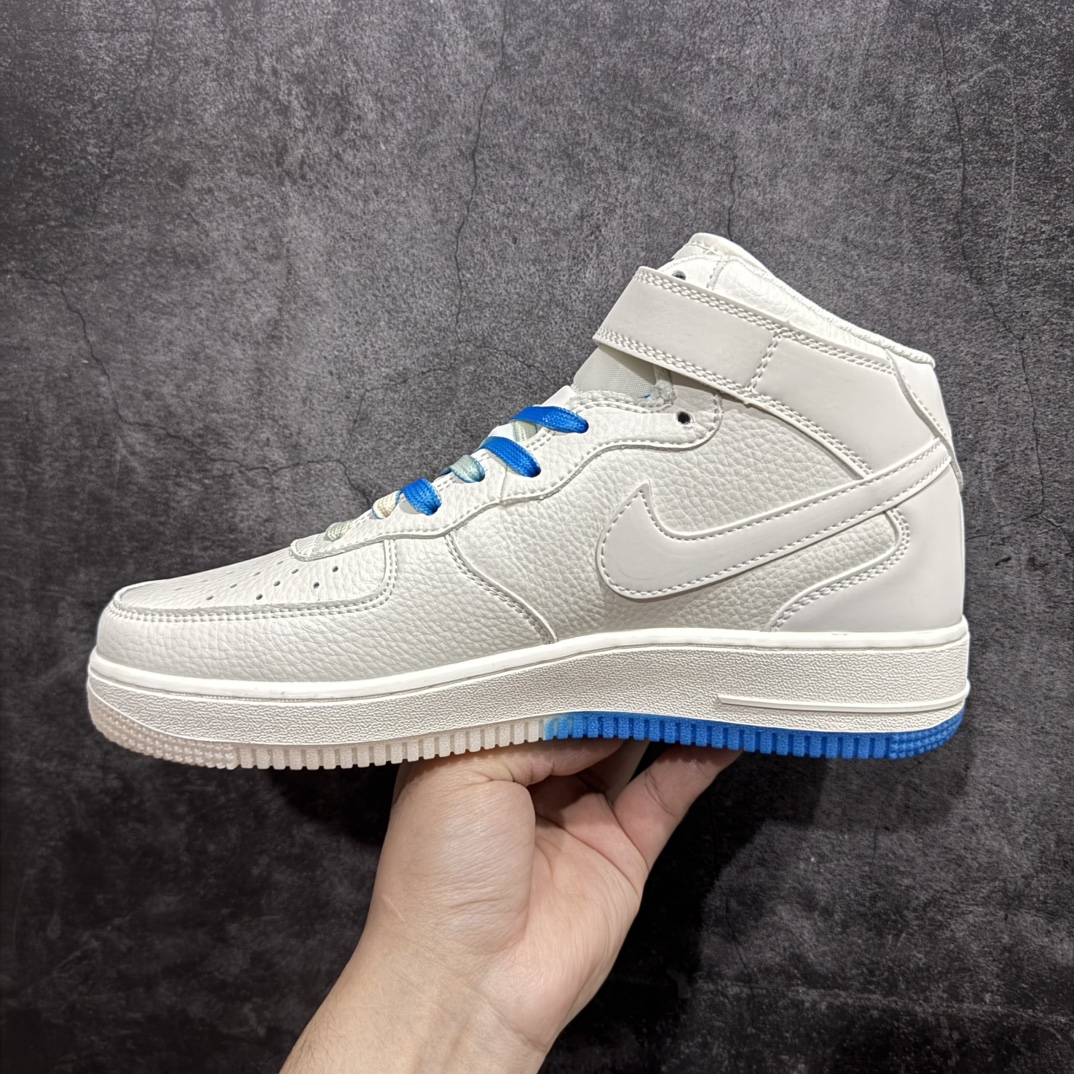 图片[2]-【公司级】Nk Air Force 107 Mid 米白蓝 达拉斯独行侠城市限定 空军一号中帮运动休闲板鞋#定制头层皮料 3M反光 原盒包装 原楦原纸板 水晶双色大底 纯正版型 内置全掌气垫 货号：DW5696-893 尺码：36 36.5 37.5 38 38.5 39 40 40.5 41 42 42.5 43 44 44.5 45 编码：LF310320-莆田鞋批发中心