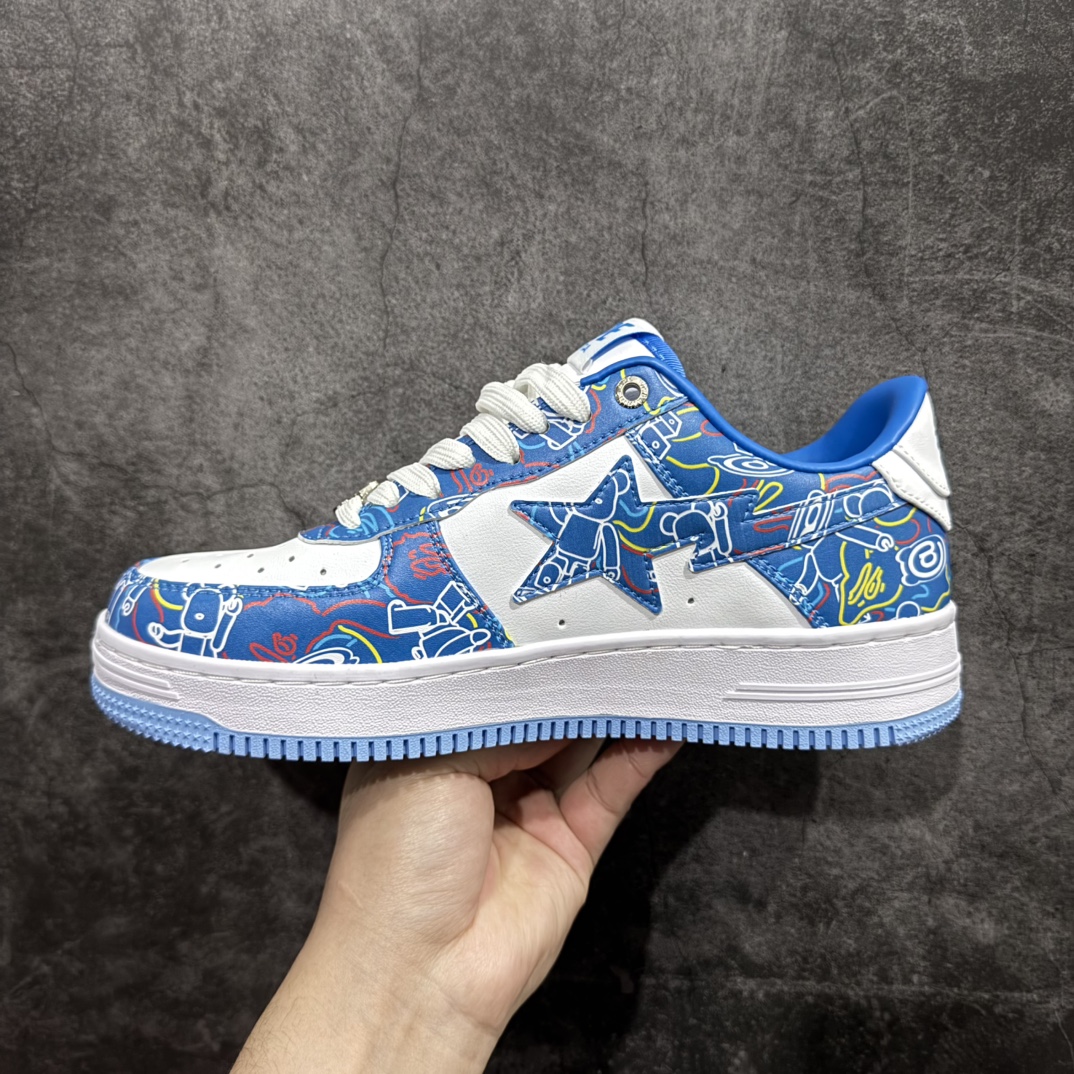 图片[2]-【纯原Y版】A BATHING APE STA  经典潮流 时尚板鞋 男女同款BAPE STA 是 Bape 旗下的一款运动鞋系列。BAPE STA 于 2002 年推出，该鞋款融合了 Bape 的品牌元素和风格，具有较高的辨识度。有各种丰富的颜色选择，满足不同消费者的喜好。Bape 作为著名的潮流品牌，BAPE STA 也带有浓厚的潮流感，受到许多潮流人士和明星的喜爱。对街头潮流文化产生了一定的影响。它不仅是一款运动鞋，更是潮流文化的一种象征。 尺码:36 36.5 37.5 38 38.5 40 40.5 41 42 42.5 43 44 44.5 45 46 编码：DF260280-莆田鞋批发中心