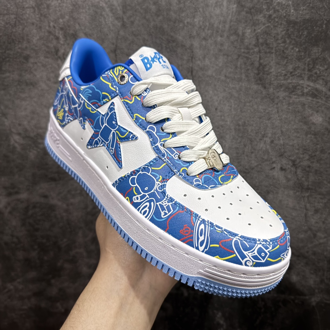 图片[3]-【纯原Y版】A BATHING APE STA  经典潮流 时尚板鞋 男女同款BAPE STA 是 Bape 旗下的一款运动鞋系列。BAPE STA 于 2002 年推出，该鞋款融合了 Bape 的品牌元素和风格，具有较高的辨识度。有各种丰富的颜色选择，满足不同消费者的喜好。Bape 作为著名的潮流品牌，BAPE STA 也带有浓厚的潮流感，受到许多潮流人士和明星的喜爱。对街头潮流文化产生了一定的影响。它不仅是一款运动鞋，更是潮流文化的一种象征。 尺码:36 36.5 37.5 38 38.5 40 40.5 41 42 42.5 43 44 44.5 45 46 编码：DF260280-莆田鞋批发中心