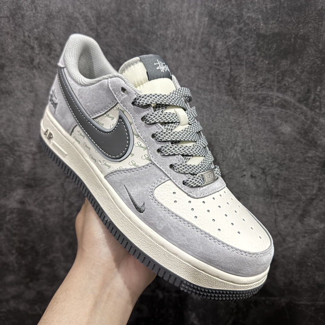 图片[3]-【公司级】Nk Air Force 1\’07 Low 斯图西联名-猪八灰勾 空军一号 低帮休闲板鞋 XZ3318-066rn#原楦头原纸板 原装鞋盒 定制五金配件 内置全掌气垫 原厂鞋底 r 尺码：36 36.5 37.5 38 38.5 39 40 40.5 41 42 42.5 43 44 44.5 45  编码：HXS310320-莆田鞋批发中心