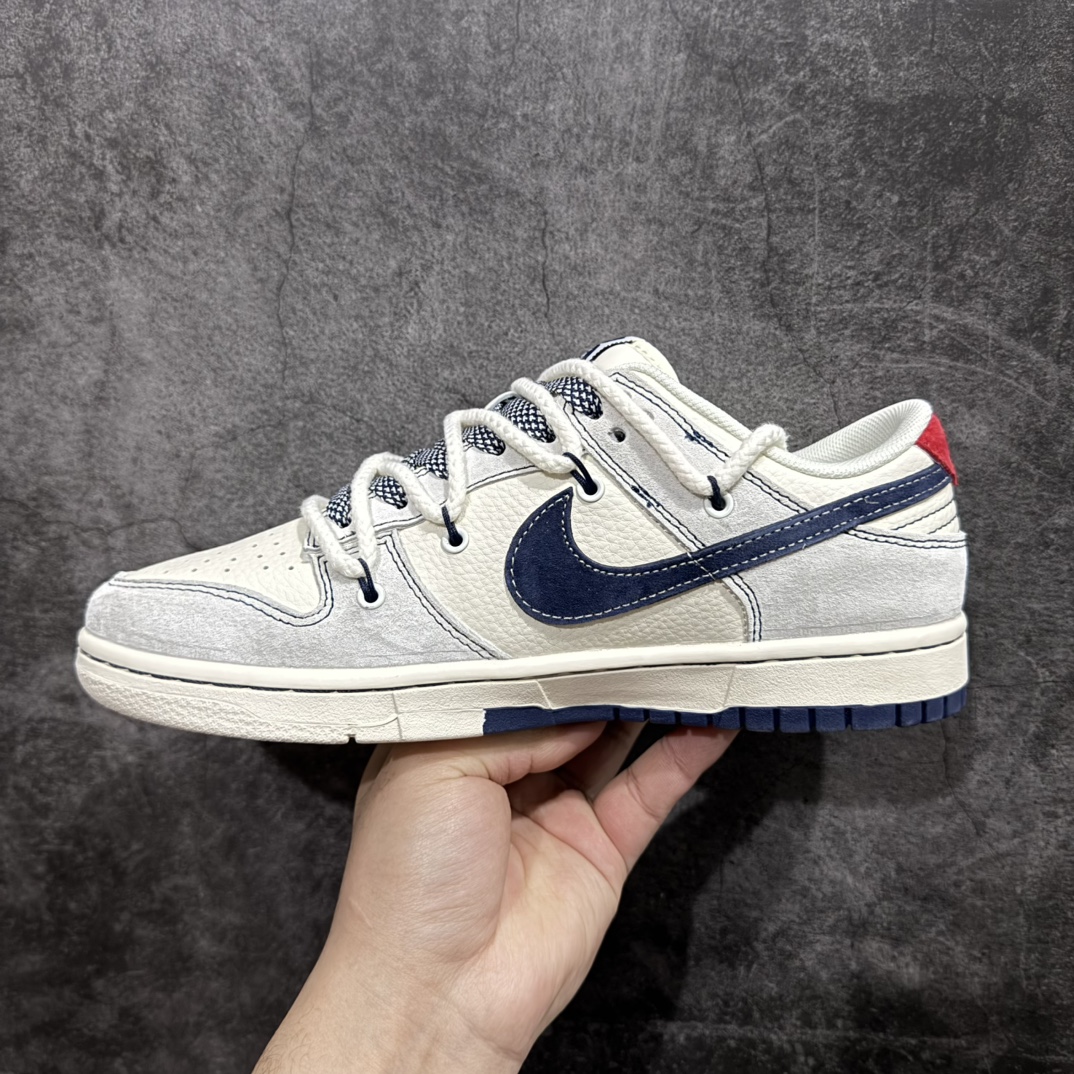 图片[2]-【定制版】Nk SB Dunk Low 北面 x Sup系列 绑带米黄藏蓝勾 周年高端定制 低帮休闲板鞋 YX5066-232rn#定制鞋盒 大厂纯原品质出货 超高清洁度 皮料切割干净无任何毛边 细节完美 r 尺码：36 36.5 37.5 38 38.5 39 40 40.5 41 42 42.5 43 44 44.5 45  编码：HXS340360-莆田鞋批发中心