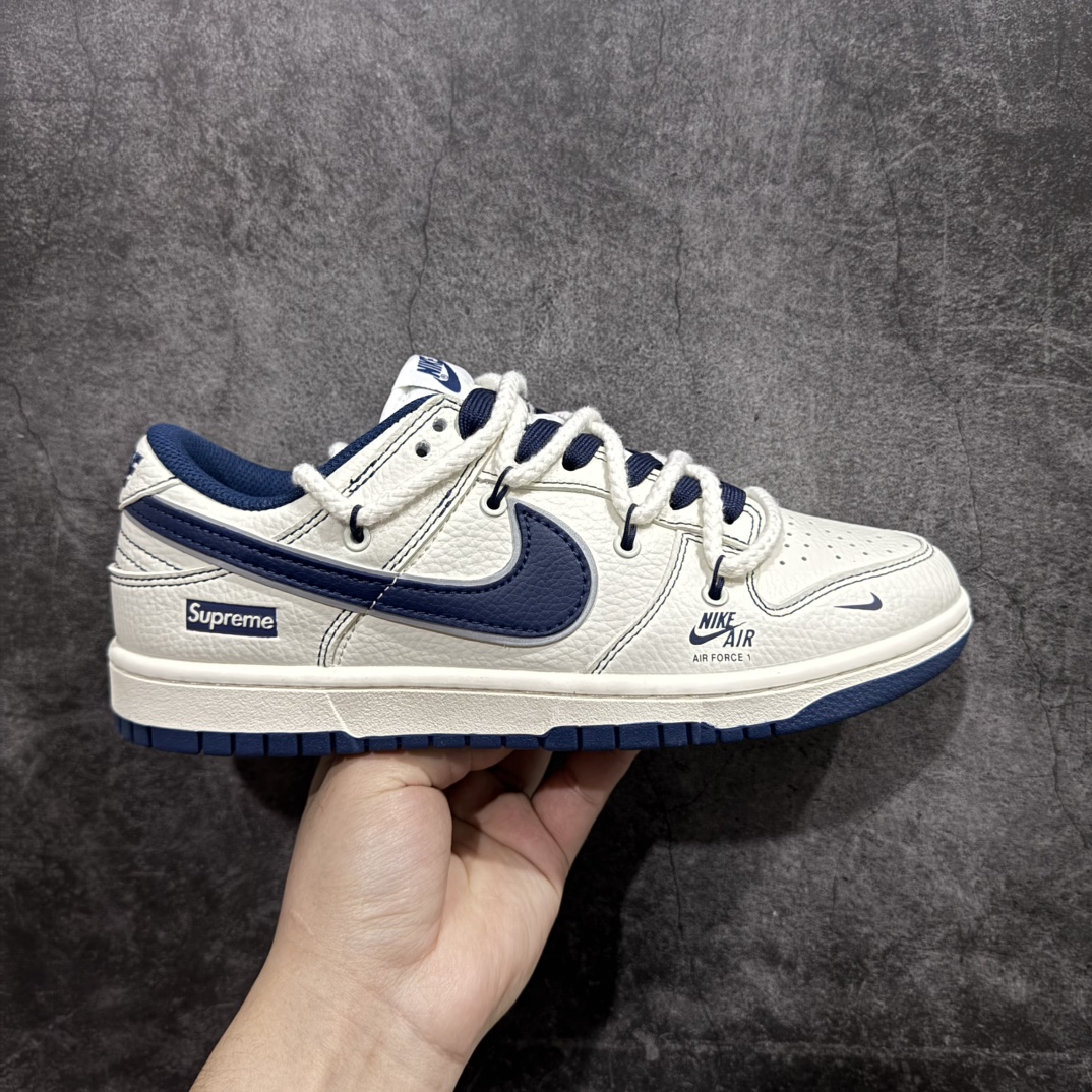 【定制版】Nk SB Dunk Low Supreme联名-米蓝小标抽绳 周年高端定制 低帮休闲板鞋n定制鞋盒 大厂纯原品质出货 超高清洁度 皮料切割干净无任何毛边 细节完美货号：XX2025-568 尺码：36 36.5 37.5 38 38.5 39 40 40.5 41 42 42.5 43 44 44.5 45 编码：HXS340360-莆田鞋批发中心