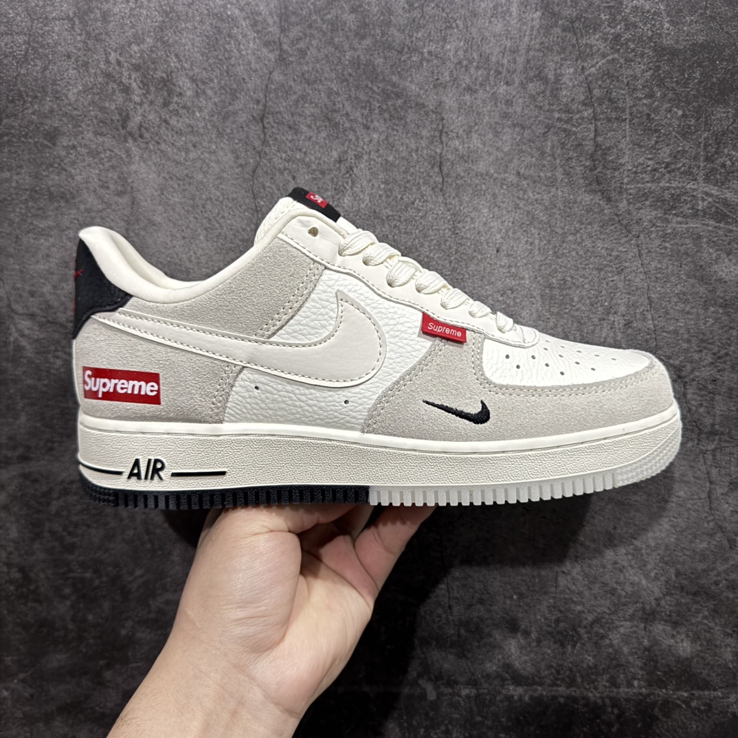 【定制版】Nk Air Force 1\’07 Low Supreme联名-米灰织布标 空军一号低帮休闲板鞋 CH6336-517rn原楦头原纸板 原装鞋盒 定制五金配件 内置全掌气垫 原厂鞋底 r 尺码：36 36.5 37.5 38 38.5 39 40 40.5 41 42 42.5 43 44 44.5 45  编码：HXS310320-莆田鞋批发中心