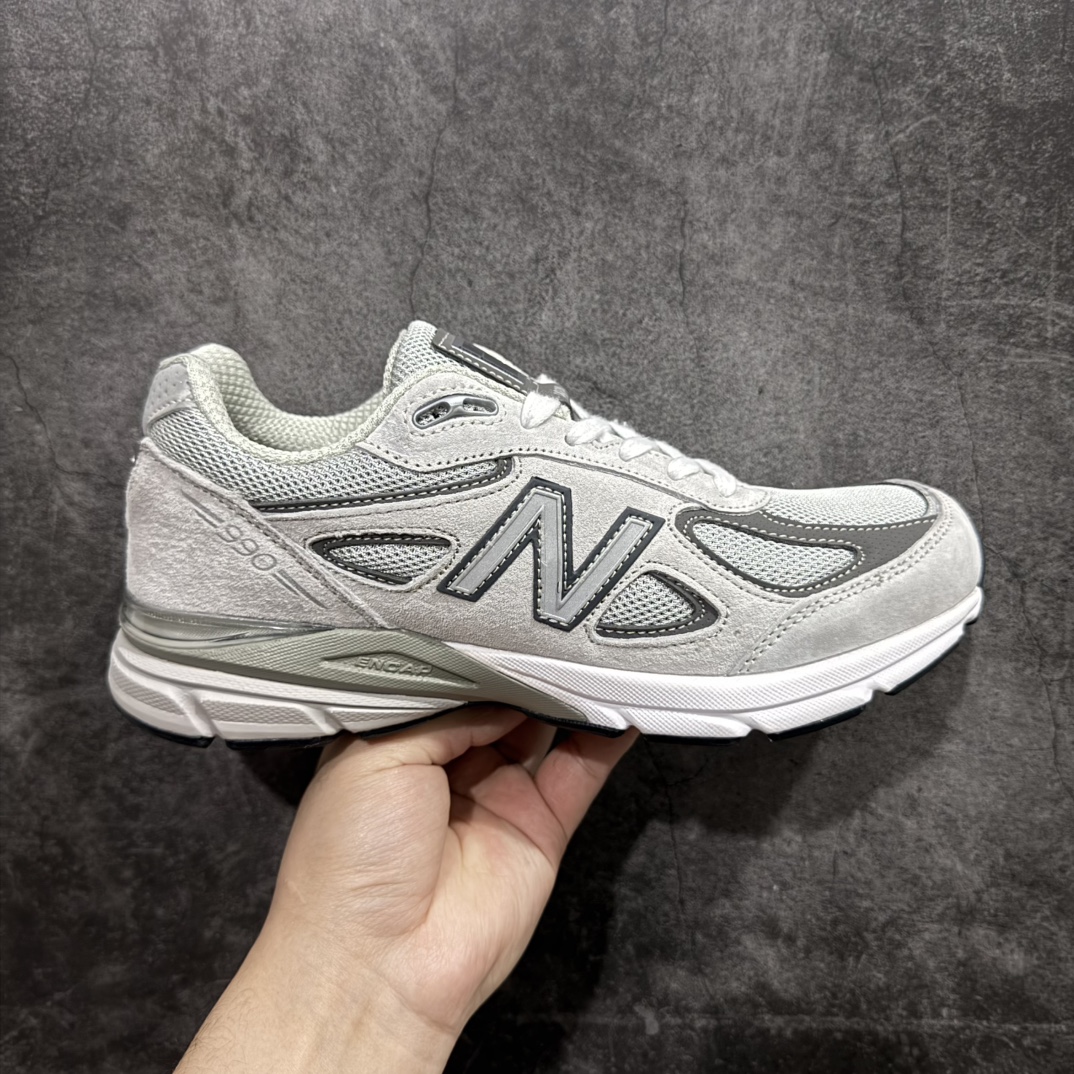 【K版纯原】New Balance in USA NB990V4 美产血统复古运动跑步鞋 元祖灰 M990GL4nn原厂紫光防伪标 独家4层组合大底全新模具开发真半码 区分市面共模描漆货采用质感上乘的麂皮结合透气网料制作中底缓震上ENCAP 确保足部舒适度 区别市场通货 尺码：36 37 37.5 38 38.5 39.5 40 40.5 41.5 42 42.5 43 44 45 编码：HXS270300-莆田鞋批发中心