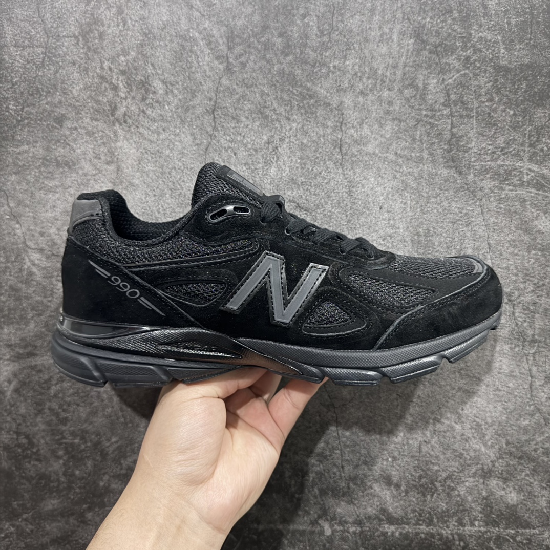 【K版纯原】New Balance in USA NB990V4 美产血统复古运动跑步鞋 元祖灰 M990BB4nn原厂紫光防伪标 独家4层组合大底全新模具开发真半码 区分市面共模描漆货采用质感上乘的麂皮结合透气网料制作中底缓震上ENCAP 确保足部舒适度 区别市场通货 尺码：36 37 37.5 38 38.5 39.5 40 40.5 41.5 42 42.5 43 44 45 编码：HXS270300-莆田鞋批发中心