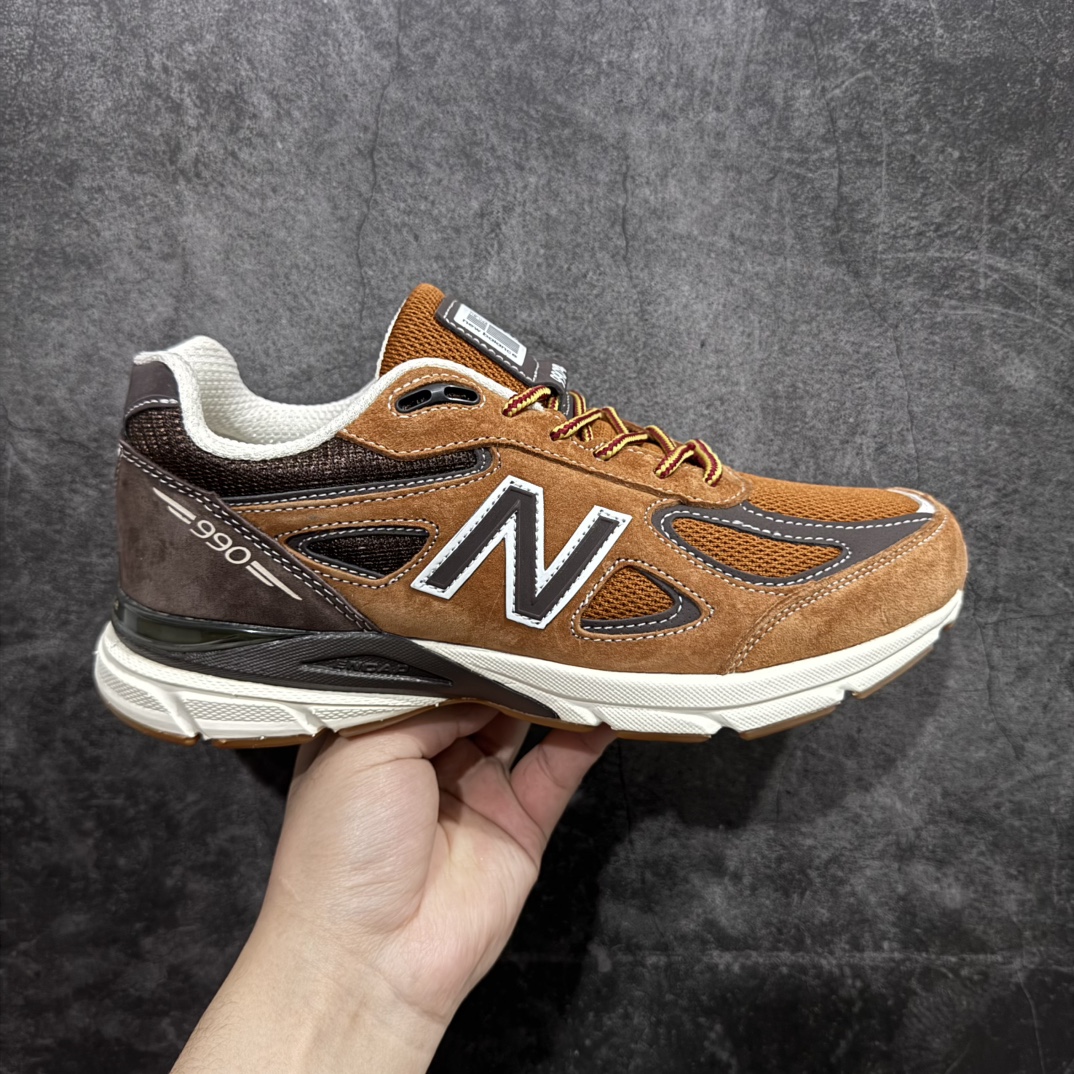 【K版纯原】New Balance in USA NB990V4 美产血统复古运动跑步鞋 元祖灰 M990LL4nn原厂紫光防伪标 独家4层组合大底全新模具开发真半码 区分市面共模描漆货采用质感上乘的麂皮结合透气网料制作中底缓震上ENCAP 确保足部舒适度 区别市场通货 尺码：36 37 37.5 38 38.5 39.5 40 40.5 41.5 42 42.5 43 44 45 编码：HXS270300-莆田鞋批发中心