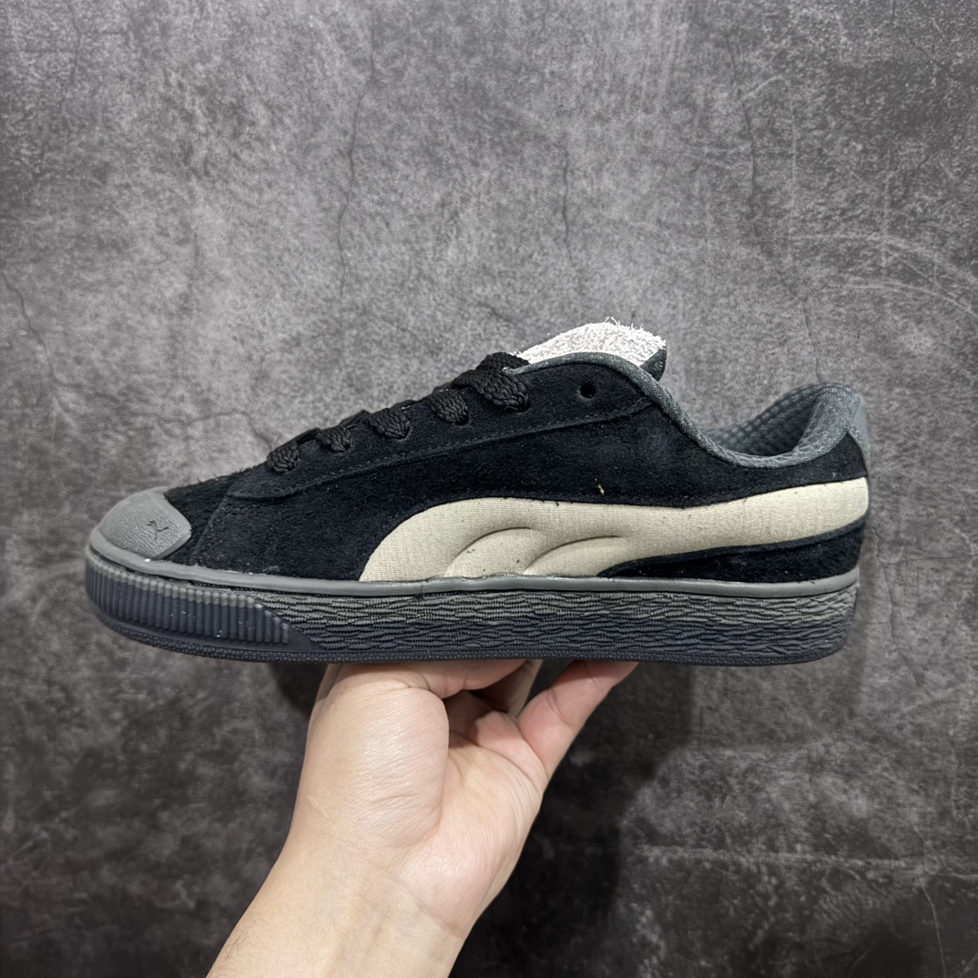 图片[2]-【公司级】Puma Suede XL Crush 彪马男女式运动板鞋 防滑耐磨百搭舒适时尚休闲鞋 PUMA Black-Shadow Gray复古单品彪马 时尚 舒适 防滑耐磨 低帮 板鞋 男女同款nn防滑耐磨 好穿不累脚面包鞋型 秋冬氛围感拉满！n上脚舒服！可可爱爱 一眼爱住。n建议尺码买大一码喔 尺码：36-45含半码 编码：MZ210230-莆田鞋批发中心