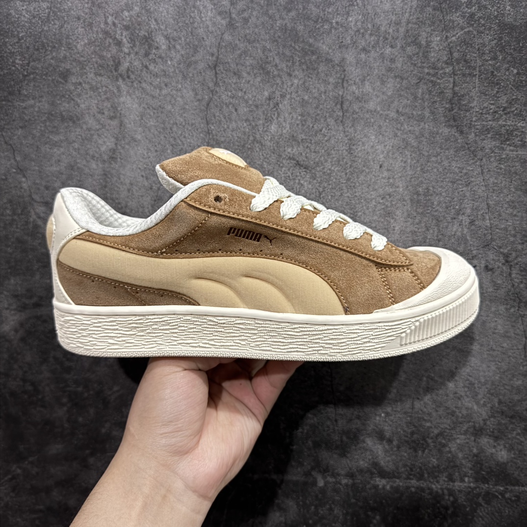 【公司级】Puma Suede XL Crush 彪马男女式运动板鞋 防滑耐磨百搭舒适时尚休闲鞋 PUMA Black-Shadow Gray复古单品彪马 时尚 舒适 防滑耐磨 低帮 板鞋 男女同款nn防滑耐磨 好穿不累脚面包鞋型 秋冬氛围感拉满！n上脚舒服！可可爱爱 一眼爱住。n建议尺码买大一码喔 尺码：36-45含半码 编码：MZ210230-莆田鞋批发中心