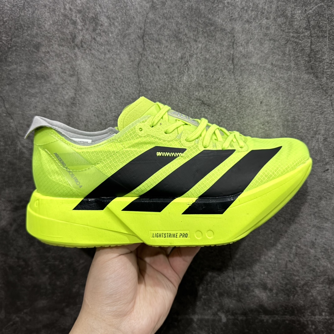 【公司级】AD Adizero Adios 4 M 轻盈跑鞋n耐磨减震专业跑步鞋冲向目标，一路向前，不断挑战和突破自我n无论是平时训练还是马拉松，让这款adidas跑步鞋伴你畅快开跑n兼具舒适性和结构感，搭载Lightstrike科技，为步伐注入活力 货号：JR6364 尺码：36 36.5 37.5 38 38.5 39 40 40.5 41 42 42.5 43 44 44.5 45 编码：FS250260-莆田鞋批发中心