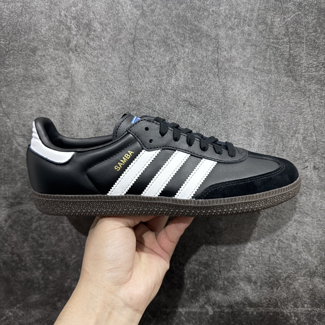 【GX原厂皮】Adidas Original Samba 黑白 B75807n真正原厂皮料！区别普通国产头层皮！n独家定制原厂高密度鞋带！n真正原出国外即正品的玩意！n放心冲刺！内卷市场！比质不比价！ 尺码：35.5-46 编码：XC23060-莆田鞋批发中心