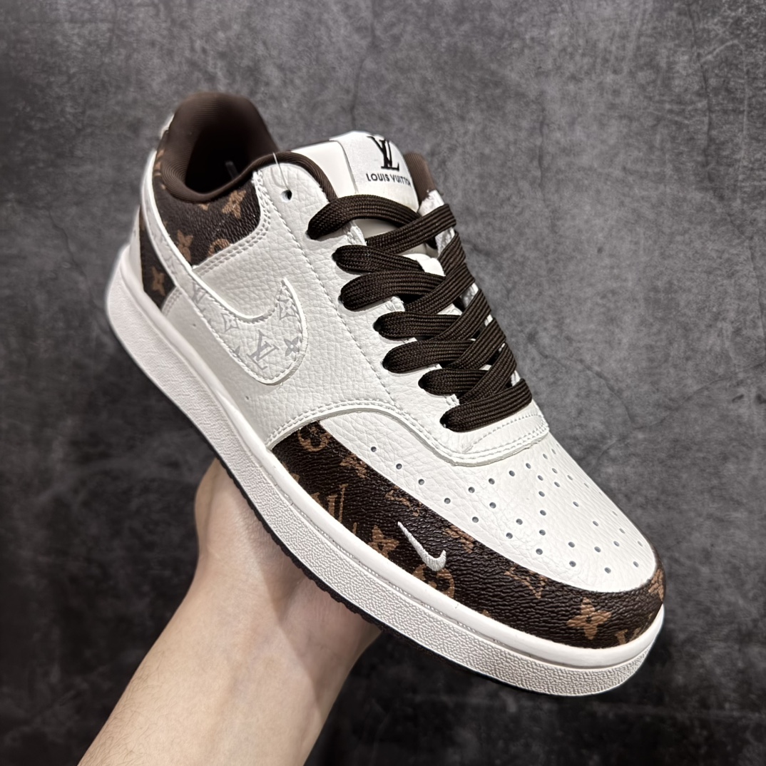 图片[3]-【定制版】Nike Court Vision Low x Louis Vuitton 白棕老花小钩n休闲运动板鞋 纯原版本n低帮百搭透气休闲运动板鞋，经典耐用的设计n兼顾舒适脚感和出众风范，演绎匠心之作n结构性的支撑贴合感结合复古篮球设计，塑就场外全明星风范官方货号: FD5188 120n码数：36 36.5 37.5 38 38.5 39 40 40.5 41 42 42.5 43 44 44.5 45 编码：CC260280-莆田鞋批发中心