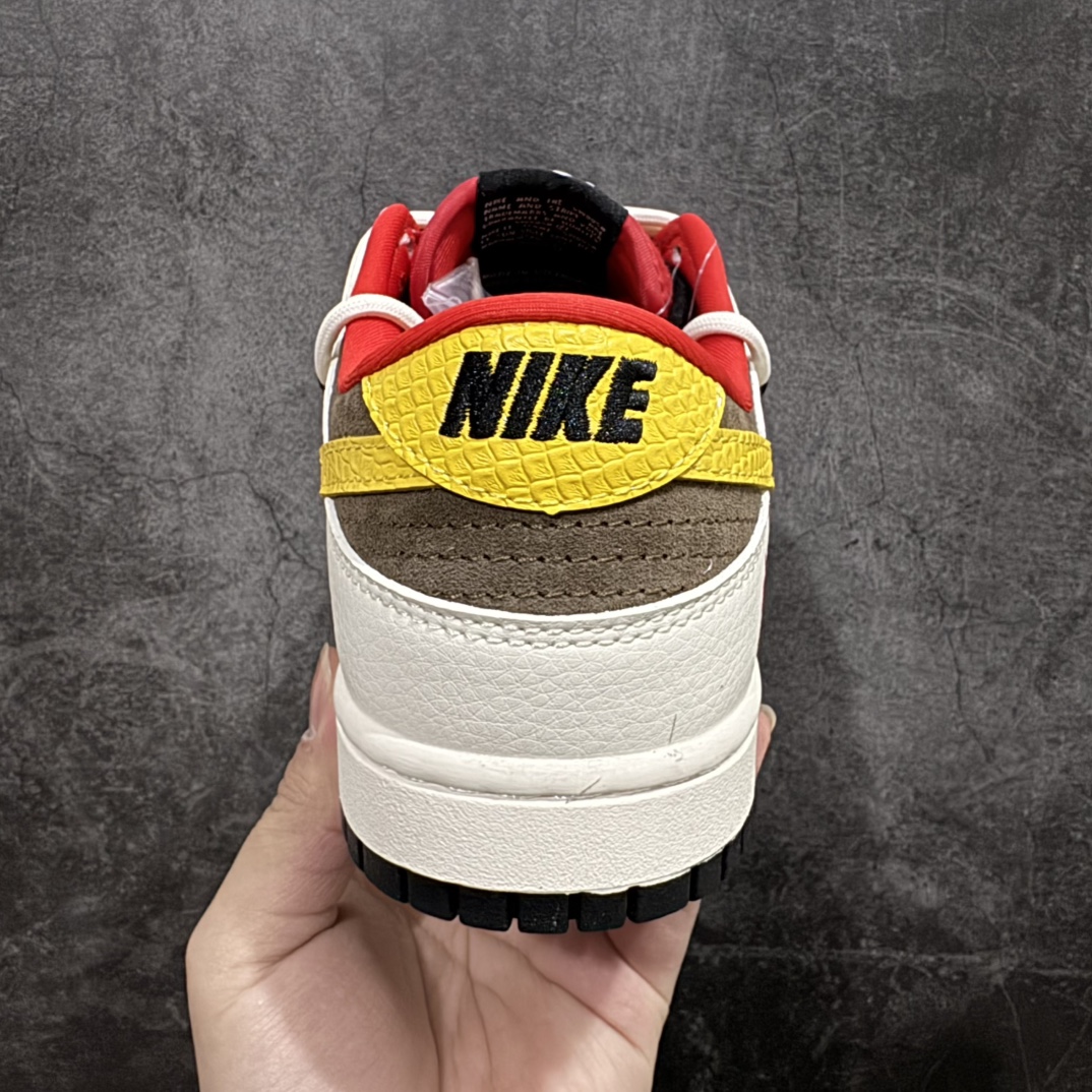 图片[4]-【定制版】海外爆款限量发售 Nike SB Dunk Low“蛇年系列——米红黄勾” 周年高端定制 低帮休闲板鞋 定制鞋盒 大厂纯原品质出货 超高清洁度 皮料切割干净无任何毛边 细节完美货号：YX5066-265nSize:36 36.5 37.5 38 36.5 39 40 40.5 41 42 42.5 43 44 44.5 45 编码：HXS340360-莆田鞋批发中心