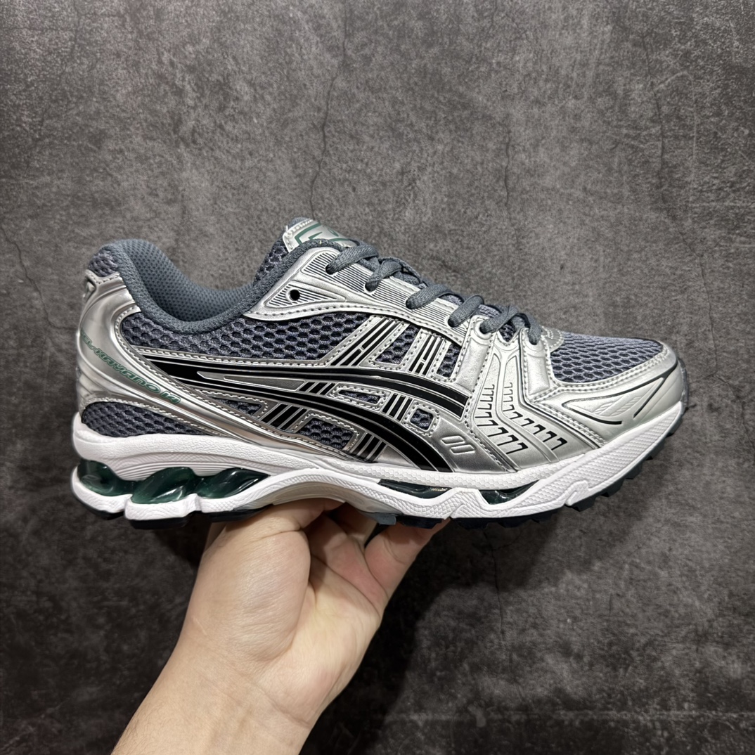 【PB纯原】Asics Gel-Kayano K14 亚瑟士系列复古舒适织物合成革减震防滑耐磨低帮休闲跑步鞋n纯原品质 市场第一梯队顶级版本原装纸板楦头开发 独家私模五层组合大底原厂定制缓震硅胶加持 原盒原配 官方四联吊牌 一比一同步原鞋工艺和用料 鞋面原厂“三明治”多层网布 区别其他同价版本 鞋垫采用原厂OrthoLite欧索莱材质 非普通海玻璃鞋垫 后跟一样采用了GEL缓震胶 整体系列设计非常的科技感 锻炼跑步的同时让你一样时尚百搭  尺码：36 37 37.5 38 39 39.5 40 40.5 41.5 42 42.5 43.5 44 44.5 45 编码：KJ270290-莆田鞋批发中心