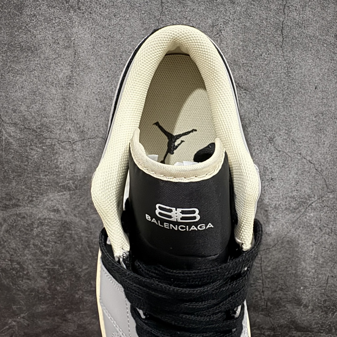 图片[8]-【定制版】Air Jordan 1 Retro Low x Balenciaga 灰黑小钩n官方同步新色 原装级产物n拒绝公底 立体鞋型 细节完美 高清洁度购置公司同步原材料 原汁原味 忠于原版 货号：XX2416 016n码数：36 36.5 37.5 38 38.5 39 40 40.5 41 42 42.5 43 44 44.5 45 编码：CC280300-莆田鞋批发中心