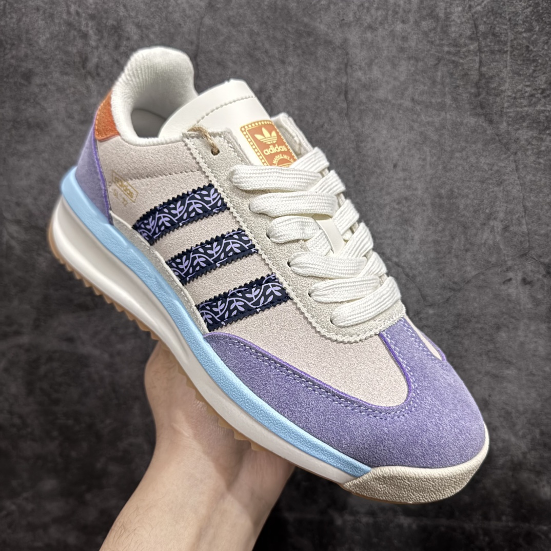 图片[3]-【公司级】Adidas originals SL 72 RTNr超轻便透气复古慢跑鞋rn鞋头的设计饱满圆润 r鞋面是翻毛皮和尼龙材质结合 上脚舒适柔软r橡胶大底非常耐磨防滑 包裹性很好 整体纤长r 货号：JQ0957r 尺码：36 36.5 37.5 38 38.5 39 40 40.5 41 42 42.5 43 44 44.5 45 编码：WE200210-莆田鞋批发中心