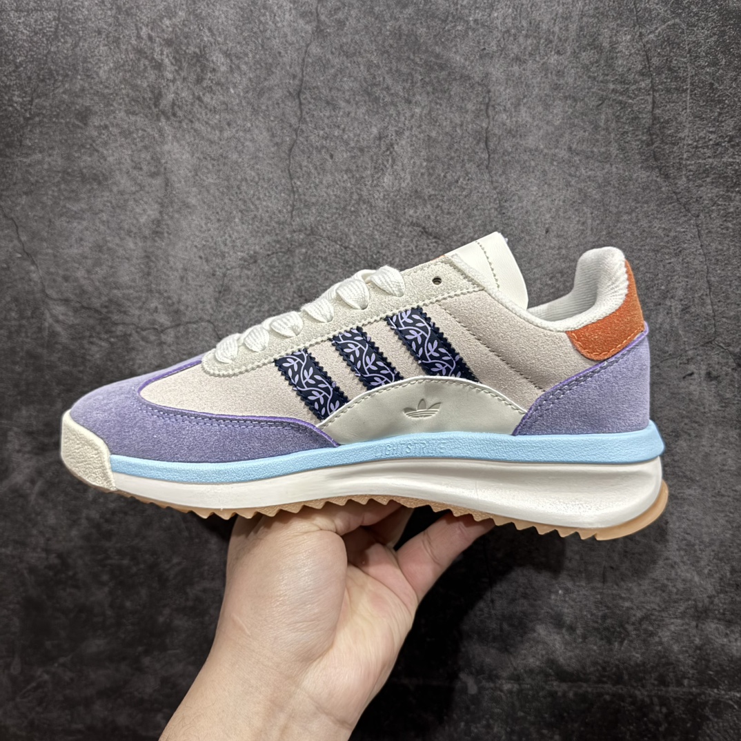 图片[2]-【公司级】Adidas originals SL 72 RTNr超轻便透气复古慢跑鞋rn鞋头的设计饱满圆润 r鞋面是翻毛皮和尼龙材质结合 上脚舒适柔软r橡胶大底非常耐磨防滑 包裹性很好 整体纤长r 货号：JQ0957r 尺码：36 36.5 37.5 38 38.5 39 40 40.5 41 42 42.5 43 44 44.5 45 编码：WE200210-莆田鞋批发中心