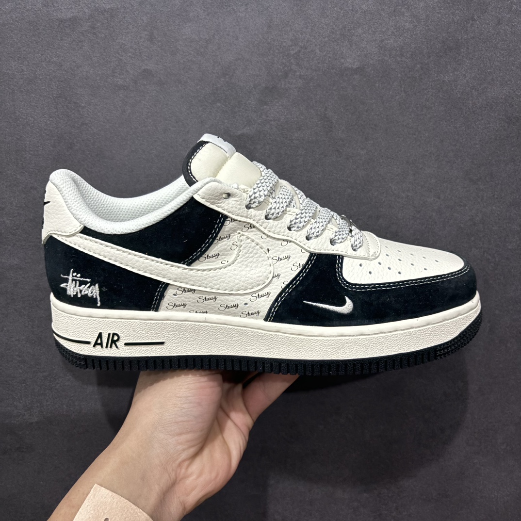 【公司级】Nk Air Force 1\’07 Low 斯图西联名-黑白英文 空军一号低帮休闲板鞋 XZ6188-671rn#原楦头原纸板 原装鞋盒 定制五金配件 内置全掌气垫 原厂鞋底 r 尺码：36 36.5 37.5 38 38.5 39 40 40.5 41 42 42.5 43 44 44.5 45  编码：HXS310320-莆田鞋批发中心