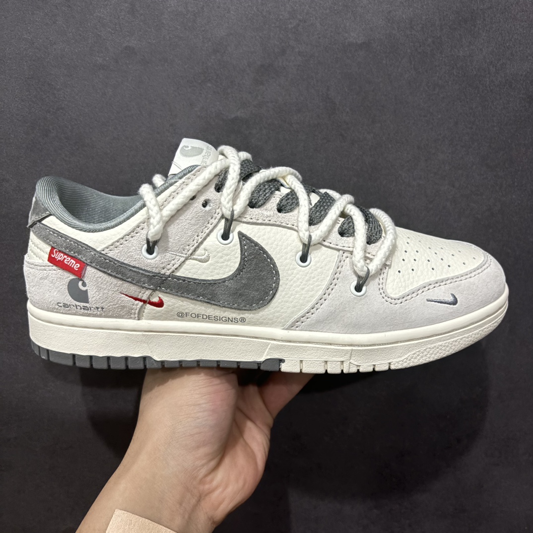 【定制版】Nk SB Dunk Low 卡哈特 x Sup联名 绑带灰勾 周年高端定制 低帮休闲板鞋 YX5066-239rn#定制鞋盒 大厂纯原品质出货 超高清洁度 皮料切割干净无任何毛边 细节完美r 尺码：36 36.5 37.5 38 38.5 39 40 40.5 41 42 42.5 43 44 44.5 45 编码：HXS340360-莆田鞋批发中心