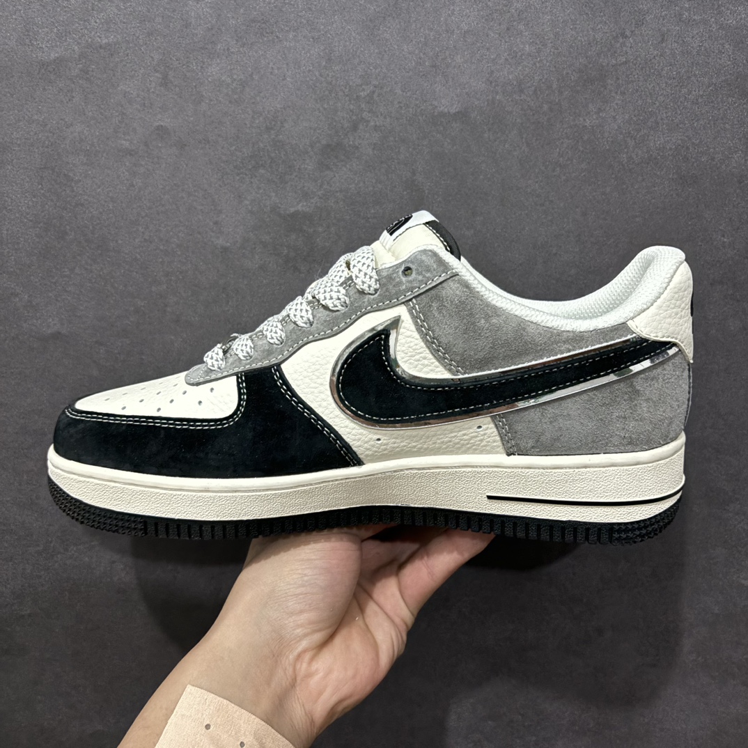 图片[2]-【定制版】Nk Air Force 1\’07 Low 北面联名 黑米灰 空军一号低帮休闲板鞋 XZ6188-976rn#原楦头原纸板 原装鞋盒 定制五金配件 内置全掌气垫 原厂鞋底 r 尺码：36 36.5 37.5 38 38.5 39 40 40.5 41 42 42.5 43 44 44.5 45  编码：HXS310320-莆田鞋批发中心