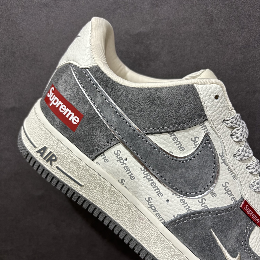 图片[6]-【公司级】海外限量发售NIke Air Force 1 \’07 Low “Supreme联名–灰勾红小标”空军一号 低帮 运动鞋 休闲鞋 折边针车 工艺难度大 原楦头原纸板 原装鞋盒 定制五金配件 内置全掌气垫 原厂鞋底货号：CH6336-510 尺码：36 36.5 37.5 38 38.5 39 40 40.5 41 42 42.5 43 44 44.5 45 编码：HXS310320-莆田鞋批发中心