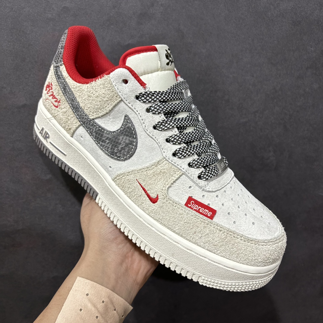 图片[3]-【公司级】Nk Air Force 1\’07 Low Supreme联名 灰蛇鳞 空军一号低帮休闲板鞋 DM6688-010rn#原楦头原纸板 原装鞋盒 定制五金配件 内置全掌气垫 原厂鞋底 r 尺码：36 36.5 37.5 38 38.5 39 40 40.5 41 42 42.5 43 44 44.5 45  编码：HXS310320-莆田鞋批发中心