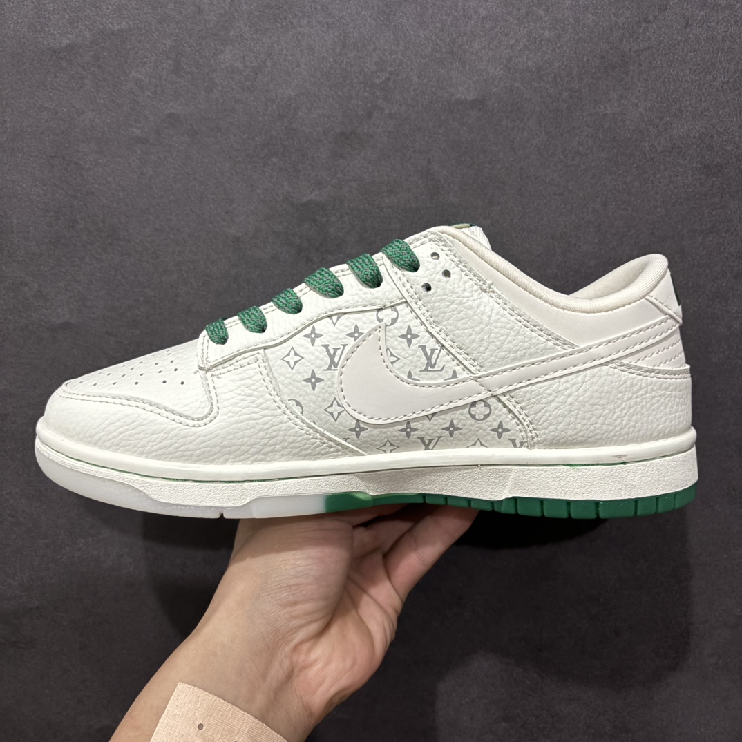 图片[2]-【定制版】Nk SB Dunk Low LV联名白绿双色大底 周年高端定制 低帮休闲板鞋n#高端定制鞋盒 原装头层材料 独家版型蒸餾加工n大厂纯原品质出货 超高清洁度 皮料切割干净无任何毛边 细节完美 货号：CH8311-278 尺码：36 36.5 37.5 38 38.5 39 40 40.5 41 42 42.5 43 44 44.5 45 编码：QF280300-莆田鞋批发中心