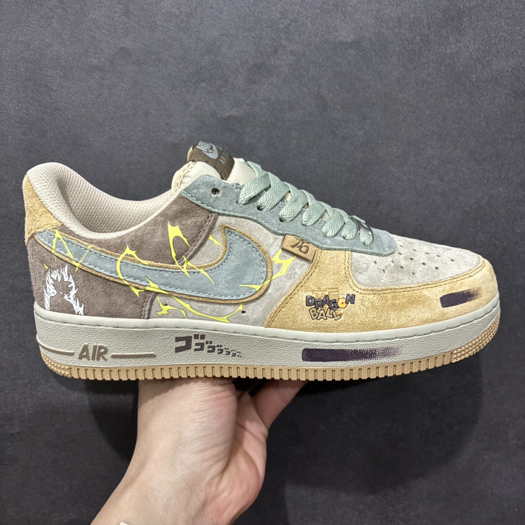 【公司级】Nike Air Force 1 Low 07 七龙珠涂鸦 黄棕蓝n原楦头原纸板 打造纯正低帮空军版型 专注外贸渠道 全掌内置蜂窝气垫原盒配件 原厂中底钢印、拉帮完美官方货号：CD1212 666 Size：36 36.5 37.5 38 38.5 39 40 40.5 41 42 42.5 43 44 44.5 45 编码：HXS310320-莆田鞋批发中心