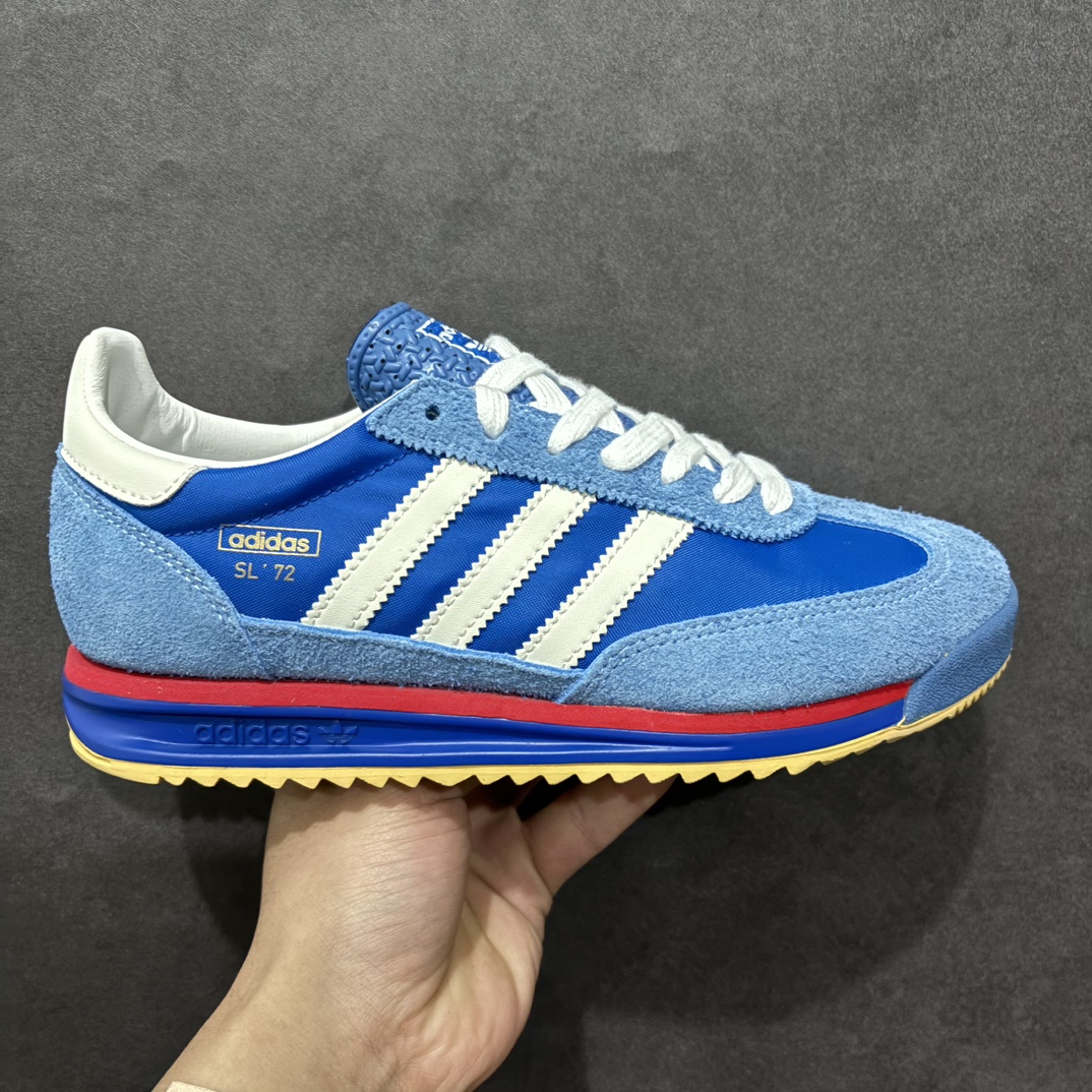 【K8纯原】Adidas Original SL72 OG 系列德训足球风百搭低帮休闲运动板鞋货号：IG2132nn原版开发 品质细节完美n正确版型 正确粗翻毛皮n采用高弹EVA+MODEL+RB三层组合底区别市面RB一体大底 三层组合鞋底重量与原鞋一致  尺码：36 36⅔ 37⅓ 38 38⅔ 39⅓ 40 40⅔ 41⅓ 42 42⅔ 43⅓ 44 44⅔ 45 编码：YB230250-莆田鞋批发中心